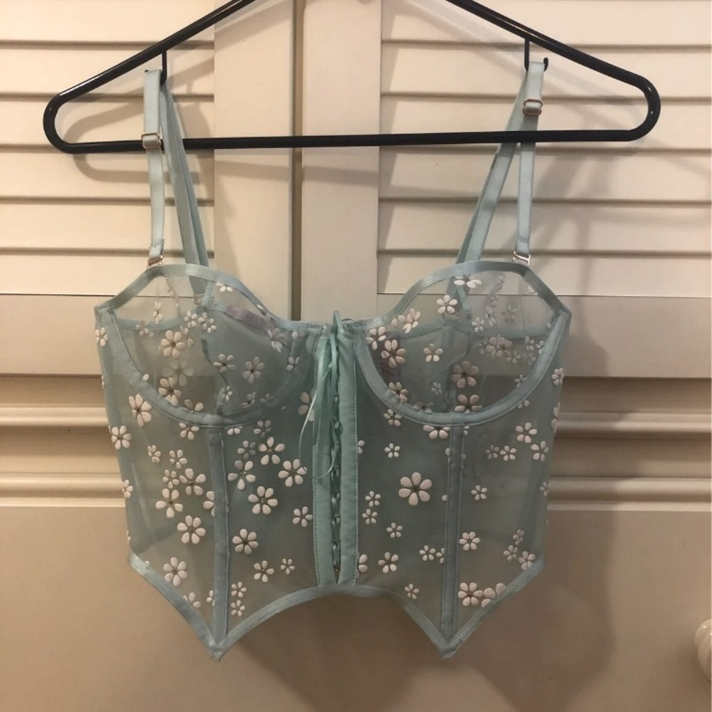 Savage x Fenty puff daisy corset